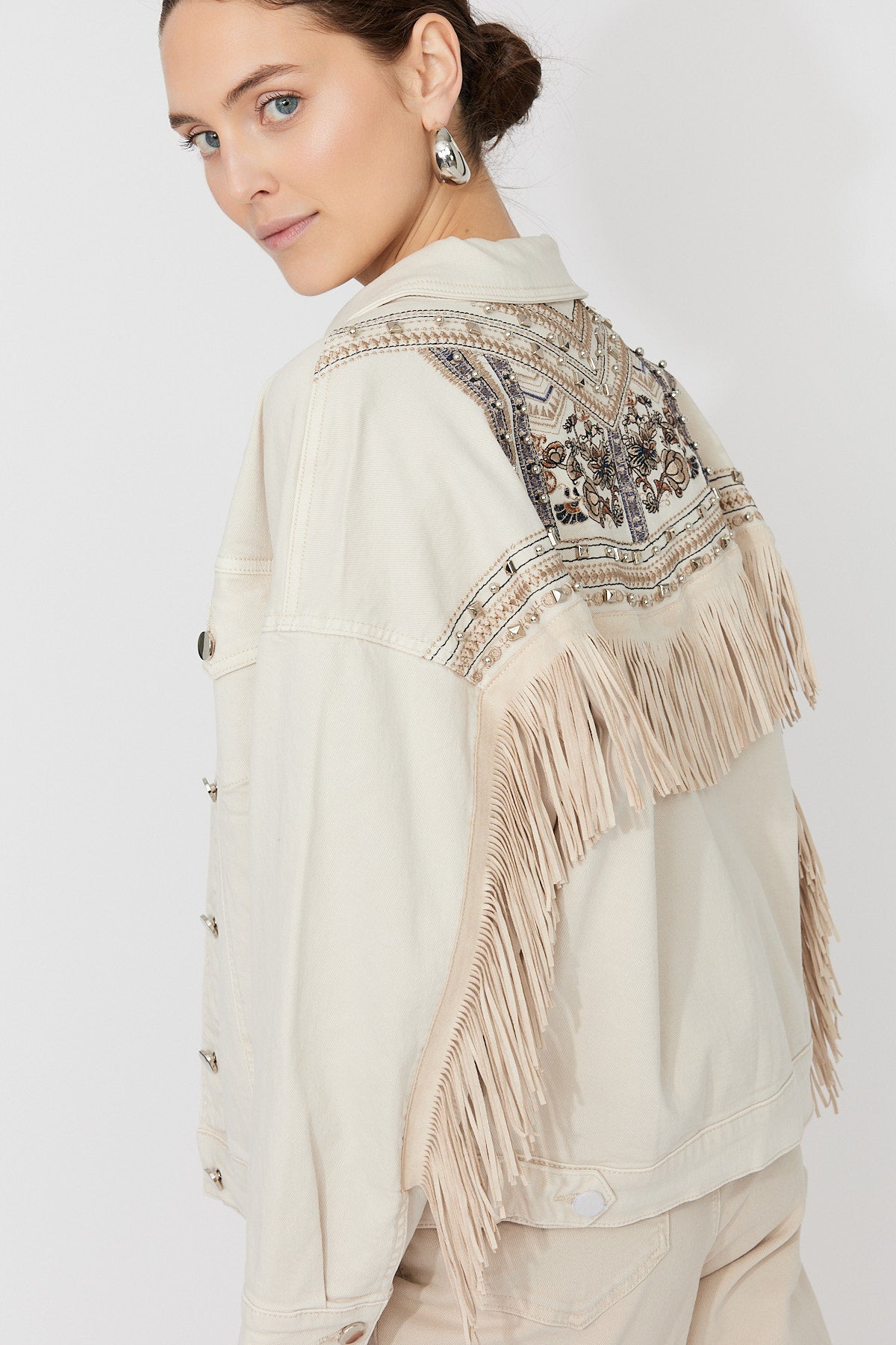 Fringe Denim Jacket