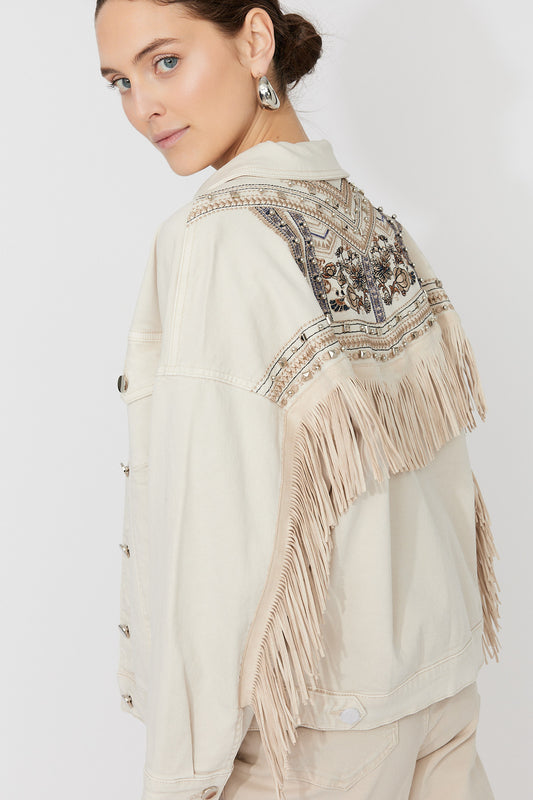 Fringe Denim Jacket
