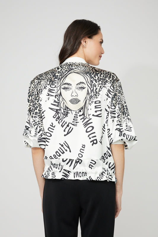 Silky Bomber Jacket