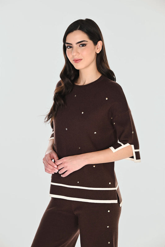 Chic Studded Pullover