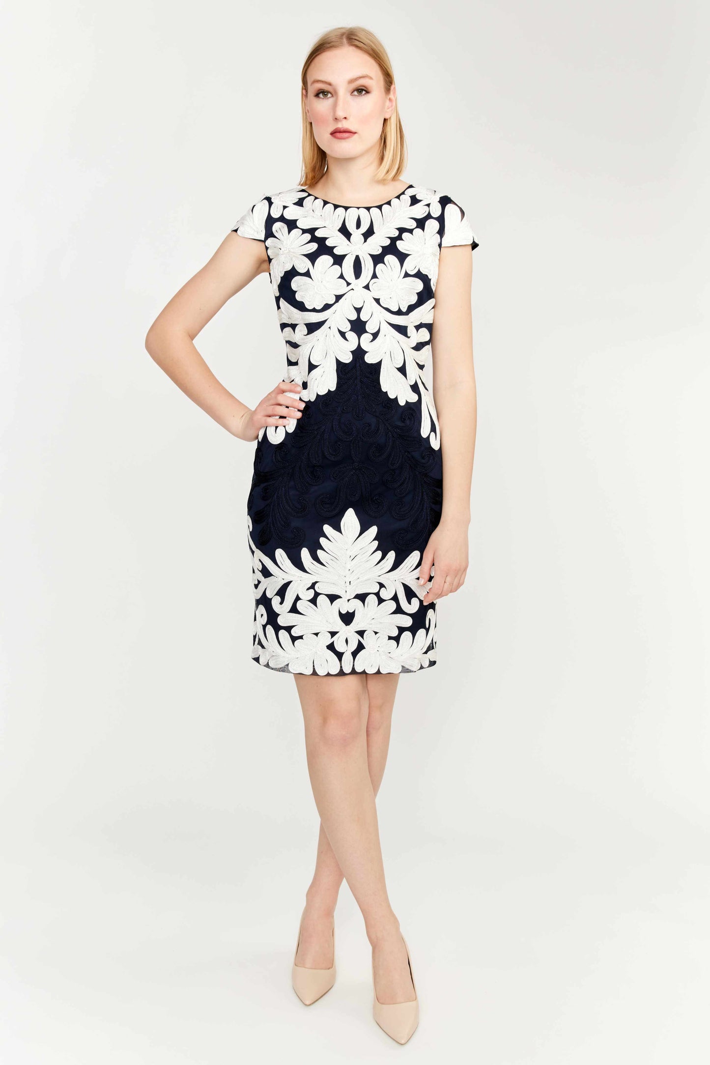 Embroidered Floral Dress