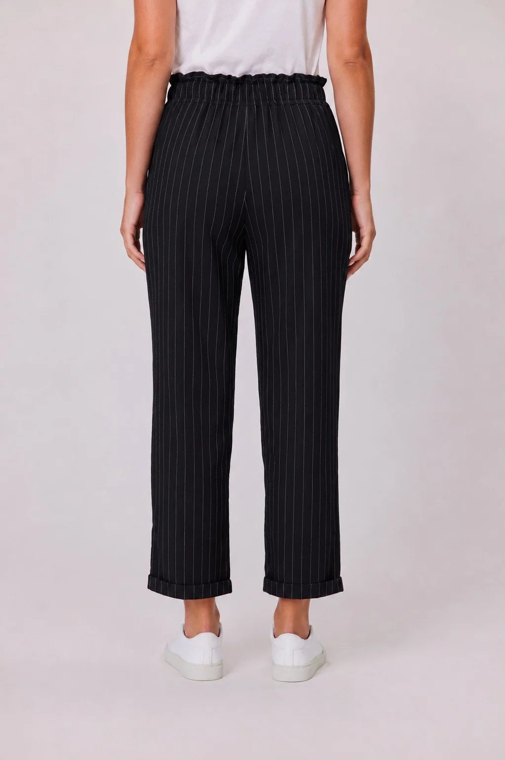 Haven Stripe Pant Black