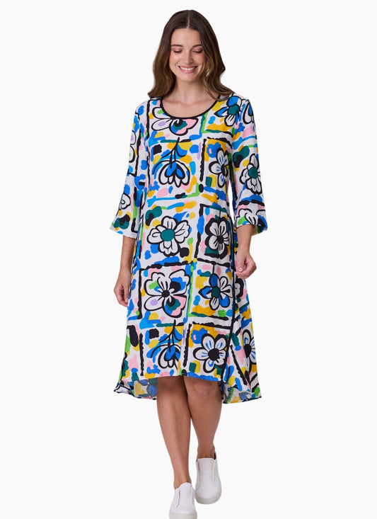 Cobalt Paint Box Dress