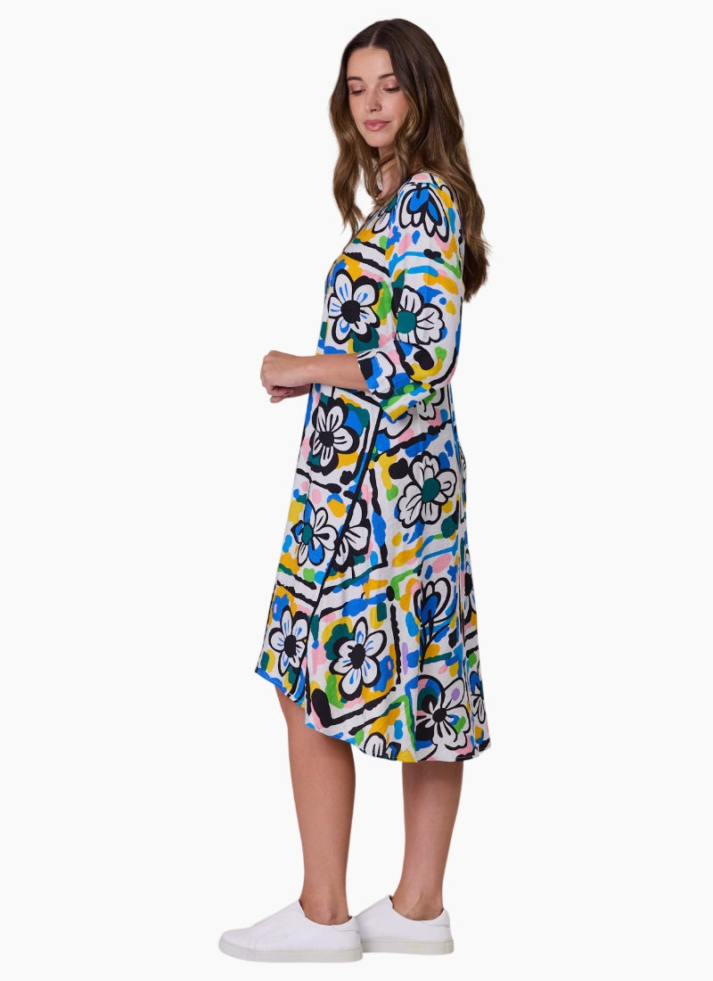 Cobalt Paint Box Dress