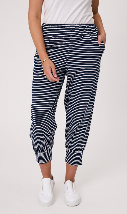 Democracy Kylie Harem Pant White/Black