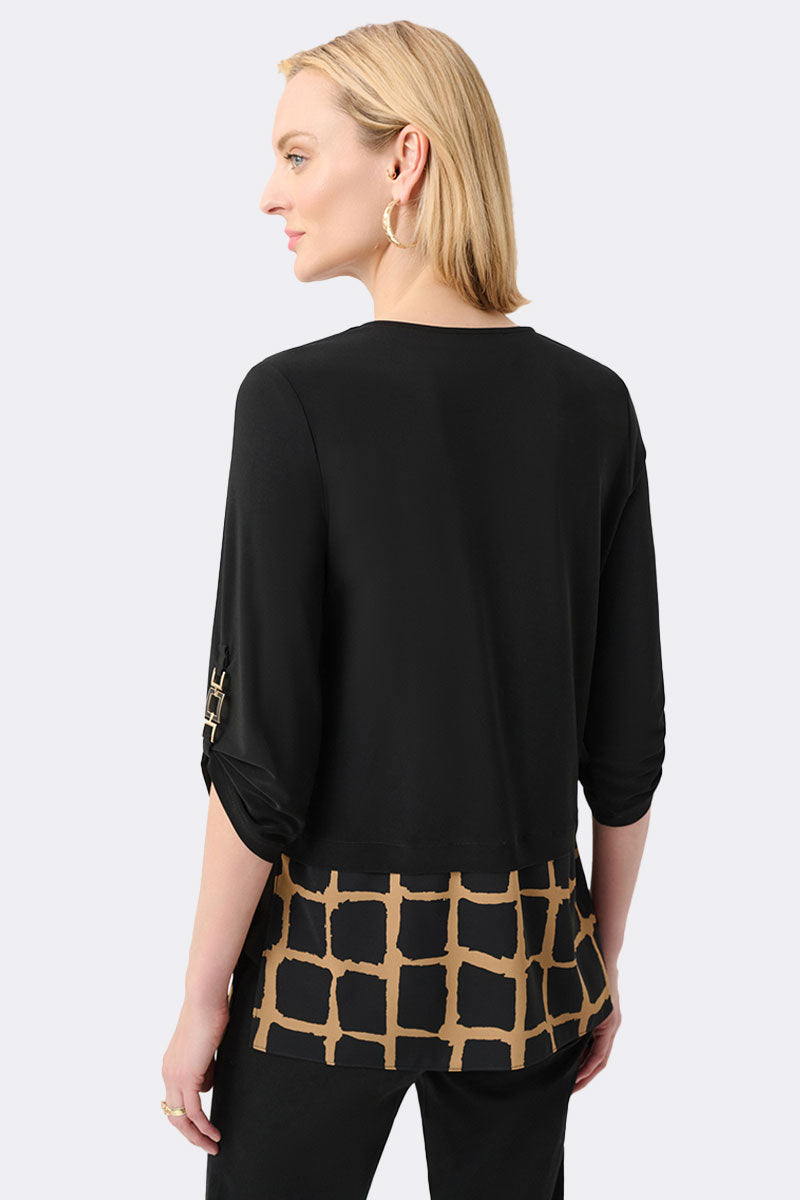 Geometric Silky Tunic