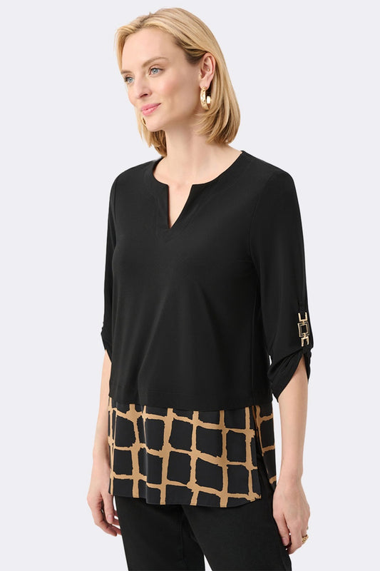 Geometric Silky Tunic