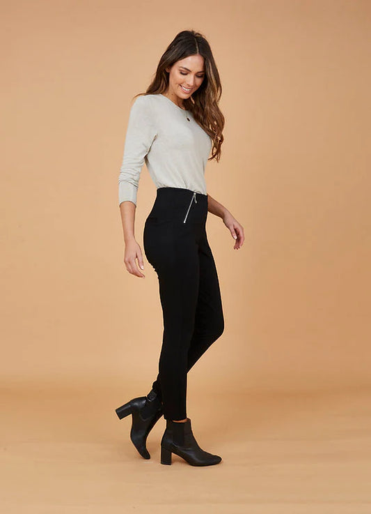 Zip Detail Ponte Pant